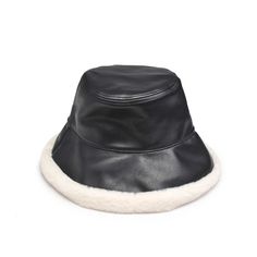 Add some texture to your look with this hat. Featuring faux fur trim in a bucket hat shape, what's not to love? Item Type: Bucket Hat Material: Vegan Leather Circumference: 34.5" Crown Height: 3.25" Top Diameter: 6.75" Brim: 2.38" Dimensions: 10.75” L x 10.75” W x 5.5” H Short Brim Faux Fur Hats, Faux Fur Hat With Short Brim, Faux Fur Hats With Short Brim, Faux Fur Trimmed Hat With Short Brim, Faux Fur Trim Hat With Short Brim, Faux Fur Hat For Fall, Fall Hats With Faux Fur Lining, Fall Faux Fur Hat With Lining, Winter Brimmed Hat With Plush Lining