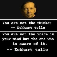 an image of a man with a quote on it that says, you are not the thinker