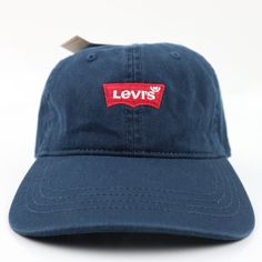 New With Tag Levi's Red Tab Batwing Embroidery Logo Baseball Cap Navy Blue Unisex One Size Please Always Look At All Photos As It Is Part Of Item Description Don't Hesitate To Reach Out To Me If You Have Any Questions Blue Cotton Baseball Cap With Embroidered Logo, Blue Dad Hat With Embroidered Logo And Curved Brim, Blue Dad Hat With Embroidered Logo, Spring Cotton Hat With Logo Patch, Blue Baseball Cap With Curved Brim And Embroidered Logo, Classic Blue Baseball Cap For Spring, Casual Blue Hats With Embroidered Logo, Blue Hats With Embroidered Logo And Curved Brim, Blue Visor Hat With Logo Patch