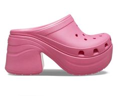 Crocs, platform clogs, pink, shoes, mules High Heel Crocs, Croc Heels, 6 Inch Heels, The Siren, Problem Solved, Platform Clogs, Clog Heels, Swag Shoes, Barbie Movies