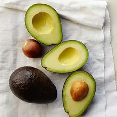 an avocado cut in half on top of a white paper with the words, what do i do with my avocados?