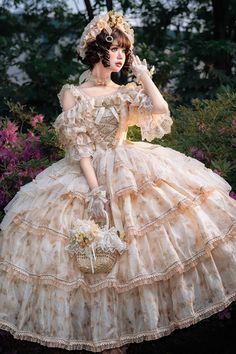 ❤Flower Wedding Retro Girl Lolita Dress❤︎
⚠Please allow 7 days for this item to be shipped. Old Fashioned Style, Princess Clothing, Wedding Retro, Retro Girl, Floral Chiffon Dress, Retro Girls, Arm Sleeves, Princess Outfits, Flower Wedding