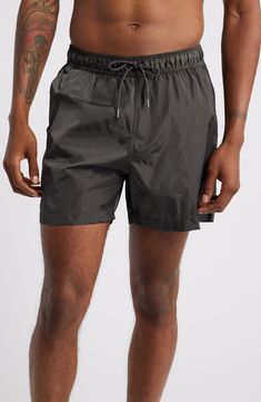 Get active and stay comfortable in these comfortably lightweight shorts ideal for the gym, sport court or a jog along the beach. Elastic/drawstring waist Front slant pockets Lined 100% ECONYL® regenerated nylon ECONYL regenerated nylon is made with recovered nylon waste, such as fishing nets and fabric scraps Machine wash, tumble dry Imported Reigning Champ, Sport Court, Get Active, Fishing Nets, Lightweight Shorts, Nordstrom Store, Drawstring Shorts, Free Fabric, Fabric Scraps