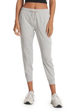 Vuori Performance Joggers | Nordstrom Comfy Leisure Activewear With Drawstring, Sporty Joggers For Loungewear With Relaxed Fit, Sporty Joggers With Relaxed Fit For Loungewear, Sporty Relaxed Fit Joggers For Loungewear, Relaxed Fit Drawstring Sweatpants For Lounging, Lounging Sweatpants With Drawstring And Relaxed Fit, Comfortable Activewear With Drawstring, Comfortable Leisure Joggers With Elastic Cuffs, Comfortable Joggers With Elastic Cuffs For Leisure