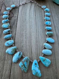 Sterling Silver Stamped and Hallmarked Royston Measures 20" End to End By: Fredrico Shepherd Hooks Adjustable chain Rodeo Mom, Magical Stones, Mom Era, Jewelry Turquoise, Native Jewelry, Western Jewelry, Vintage Turquoise, Ancient Civilizations, American Jewelry