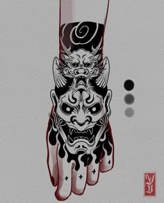 Japanese Hand Tattoos, Guerriero Samurai, Oni Tattoo, Tattoo Japanese Style, Hannya Mask Tattoo, Samurai Tattoo Design, Yakuza Tattoo, Demon Tattoo, Japan Tattoo Design