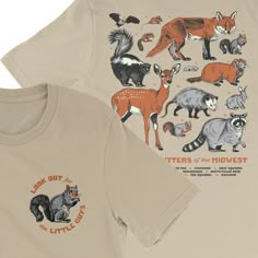 Backyard Critters Tee Camp Shirt Outfit, Homestead Gifts, Insect Shirt, Washington Island, Baby Sitters Club, Silly Shirt, Wildlife Prints, Earthy Outfits, United State