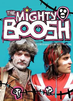 the mighty boosh magazine cover with two men in costumes