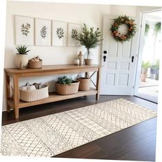 Narrow Hallway Decor, Hallway Runner Rugs, Moroccan Kitchen, Indoor Mats, Non Slip Rug, Bedroom Laundry, Narrow Hallway, Hallway Runner Rug, Floor Carpet