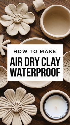 Making DIY air dry clay projects can be frustrating when they don’t hold up to moisture. Learn how to make your clay creations waterproof, so they last longer and withstand everyday use. Save this pin for easy tips to make kids’ crafting projects more durable! Salt Clay Ideas, How To Make Clay Decorations, Diy Air Drying Clay, Dry Clay Ideas Diy Crafts, Self Hardening Clay Projects, Easy Things To Do With Clay, Clay Kids Ideas, Easy Air Dry Clay Crafts For Kids, Quick Pottery Projects