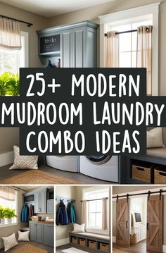 the 25 + modern mudroom laundry combo ideas