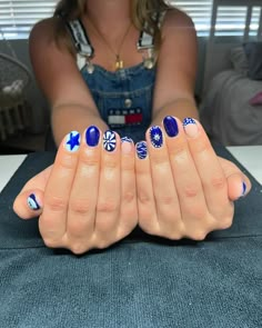 Jennalyn Brimley (@nails_by_jennalyn) • Instagram photos and videos Summer Flower Nails, Nails For School, Nails And Rings, Simple Gel Nails, Summery Nails, Almond Nail