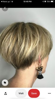 Cute Short Bob Hairstyles, White Hair Shampoo, Cute Short Bob, Pixie Bob Haircut, Cool Short Hairstyles, Cute Haircuts, Short Bob Haircuts, Penteado Cabelo Curto, Short Blonde