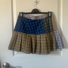 This Multicolored Skirt Is Super Cute And Has Never Even Been Worn! It’s In Great Condition! Casual Patchwork Mini Skirt, Trendy Multicolor Pleated Skirt, Trendy Mini Skirt With Patchwork, Multicolor Tiered Skort With Lined Skirt, Trendy Multicolor Tiered Skirt, Forever 21 Cotton Lined Skirt, Forever 21 Mini Skirt With Relaxed Fit And Lining, Forever 21 Cotton Skirt, Multicolor Mini Pleated Skirt