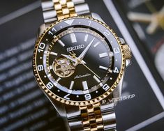 Seiko Mod, Seiko Men, Watch Accessories, Open Heart, Men's Watches, Tri Color, Accessories Watches