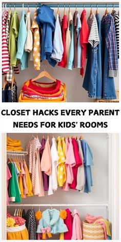 closet hacks every parent needs for kids'rooms to keep their children safe and organized