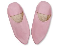 These cool, trendy and super comfy pointed babouche slippers in light pink leather are natural, breathable, will mould themselves to the shape of your feet and are perfect for relaxing in the mornings and evenings after a hard days work! The ideal gift, and of course, the ultimate work from home footware! Our babouches are made using soft supple organic sheeps leather which has been processed naturally without the use of nasty chemicals such as chromium. The leather is hand dyed in our bespoke range of colours and our babouche maker handmakes the babouche with a skill that is passed down from generation to generation, keeping the traditional artisanal craft alive. As these babouche are handmade they may have some imperfections making them imperfectly perfect!    The soles are made from sof Babouche Slippers, Slippers Womens, Moroccan Leather, Hard Days, Shape Of You, Plus Ultra, Pink Leather, Small Bag, Womens Slippers