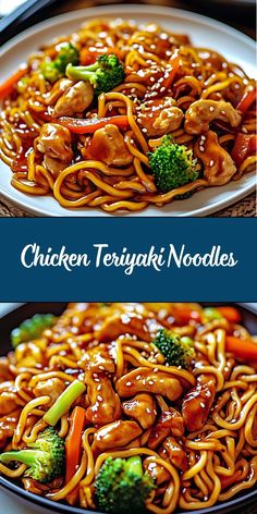 Chicken Teriyaki Noodles is a quick, flavorful dish featuring tender chicken, stir-fried vegetables, and chewy noodles tossed in a savory-sweet teriyaki sauce. This delicious recipe brings the taste of your favorite takeout right to your table! Easy Dinner Recipes Stir Fry, Teriyaki Chicken Noodle Stir Fry, Teriyaki Sauce Meals, Chicken Stir Fry Noodles Recipes, Asian Noodle Stir Fry Recipes, Healthy Chinese Noodle Recipes, Teriyaki Dinner Recipes, Easy Meals For Dinner Cheap, Chicken Stir Fry Recipes With Noodles