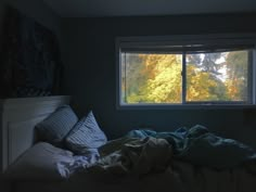 an image of a bedroom with the window open