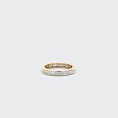 Our channel set baguette band is a refined take on a classic, timeless look! Solitaire Ring With Channel Wedding Band Stacked, Baguette Wedding Band, Baguette Band, Channel Set, Eternity Bands, Women Rings, Wedding Bands, Platinum, Band