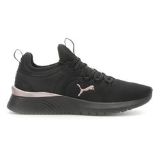 Bring cool style to your favorite workout fit with these training shoes, perfect for practicing for your personal best. $44.95 Womens Puma, Training Sneakers, Workout Fits, Shoes Running, Kids Luggage, Black Running Shoes, Black Sneakers, Training Shoes, Cross Training