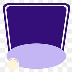 an image of a purple chair with a pillow on the seat png clipart