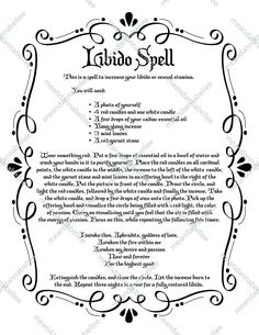 Spells To Increase Libido, Libido Spell, Magick Art, Paganism Spells, Annabel Lee, Easy Spells