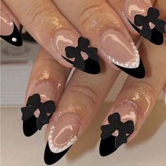 Super Cute And Stylish Ships In 5-10 Business Days Bow Nail Designs, Cheap Nail, Nagel Tips, Pearl Nails, Almond Acrylic Nails, Nail Forms, Girls Nails, French Tip Nails, Nail Accessories