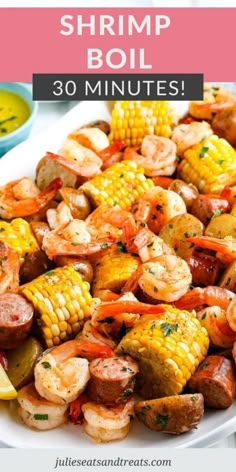 shrimp boil with corn on the cob