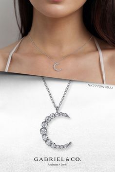 14K White Gold Graduating Diamond Moon Pendant Necklace
NK7772W45JJ Moon Pendant Necklace, Moon Pendant, Precious Metal, Precious Metals, Shop Necklaces, White Gold, Moon, Pendant Necklace, Necklaces