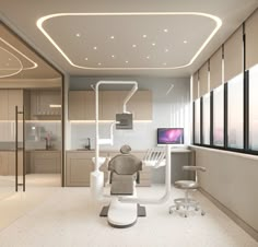 Dental Office. Dental Clinic. Dentistry. #holarchitcets #dental #clinic #dentaloffice Dental Clinic Ceiling Design, Dentist Moodboard, Clinic Furniture, Orthodontic Office Design, Dental Room, Dental Office Organization, Dentistry Clinic