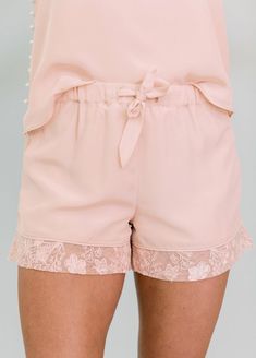 The Purchase of the Katelyn Pajama Short Includes: DONATION to United States based non-profit benefiting women Product Details: Luxe pajama short featuring floral and butterfly embroidered cuff. Model wearing size Small Available in Sizes XS-1X Fabric Content: 100% Polyester Crepe Short lined in the same pink fabric as outer fabric Floral and butterfly embroidered mesh cuff - 2.25 inches Faux pocket Drawstring tie with elastic band for accommodating fit Review size chart for fit details related Spring Pajama Shorts For Loungewear, Spring Loungewear Pajama Shorts, Short Sleepwear For Spring Sleepover, Spring Pajama Party Shorts, Pink Short-length Spring Sleepwear, Feminine Pajama Shorts For Sleep, Feminine Short Sleepwear For Pajama Party, Feminine Spring Pajama Shorts For Loungewear, Feminine Spring Pajama Shorts For Sleep