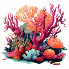 Coral Reef Clipart in Chiaroscuro Art Style Art: High-Res 4K Vector Coral Reef Clipart, Png Black And White, Interactive Presentation, Blog Banner, Chiaroscuro, Event Invitation, Visual Content