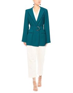 plain weave, belt, solid color, single-breasted , lapel collar, long sleeves, fully lined, no pockets , Color: Deep jade , Size: 8 Blazer Verde, Suit Jackets For Women, Jackets Online, Plain Weave, Lapel Collar, Single Breasted, Women's Blazer, Suit Jacket, Jade