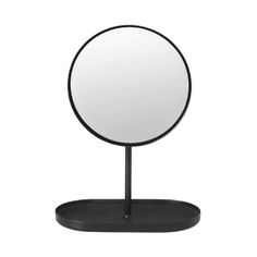 Blomus Germany Modo Vanity Mirror Black Titanium Coated 69085 Mirrors And Sconces, Bad Accessoires, Floral Bedroom, Sample Board, Base Table, Desk Area, Head Board, Primary Suite, Circular Mirror