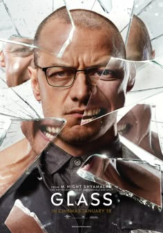 Glass (2019) [770 x 1100] M.night Shyamalan, Split Movie, Supernatural Abilities, Ads Poster, Cinema Theater, A4 Document, Univers Dc, Film Poster Design, Septième Art