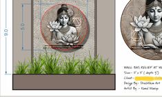 wall bas releif of indian lady with lotus, ay water body interior, #drashtikonart #9023404092

copy karne wale savdhan rahe. bina permission copy na kare