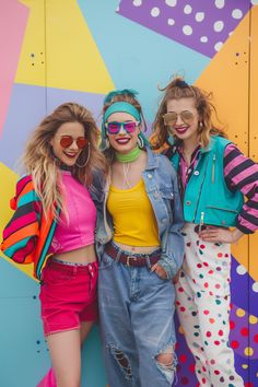 Get creative with these fun costume ideas for a 90s party! From grunge rockers to pop princesses, there's something for everyone. Learn how to put together these looks with thrift store finds and DIY touches. Make your outfit the talk of the party with these awesome ideas! Neon 90s Party Outfit, 80's Theme Outfit, 80s Simple Outfit, 80s Party Theme Outfit, Disco 90s Party Outfit, 90s Decade Outfits, 90s Neon Outfits, 90 Costume Ideas 90s Party Outfit, 90 Party Outfits