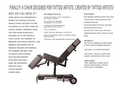 TheChariotTattooChair.com Human Canvas, Chair Dimensions, Design