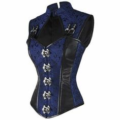 Red Steampunk, Blue Steampunk, Steampunk Corset, Corset Fashion, Corset Style Tops, Gothic Corset, Overbust Corset, Steampunk Clothing, Corsets And Bustiers