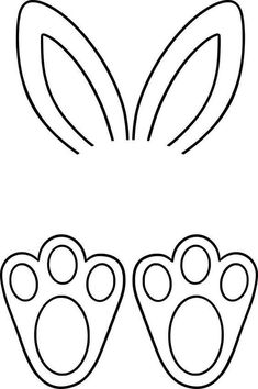 Diy – Velikonoce, Easter Bunny Template, Easter Crafts Preschool, Bunny Templates, Easter Arts And Crafts, Fun Easter Crafts, Easter Templates, Easter Preschool, Easter Board