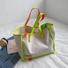 45322179903709 نظارات شمسية, Korean Art, Canvas Shopping Bag, Diy Couture, Purim, Casual Tote, Canvas Texture, Basic Colors, Canvas Tote Bag