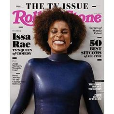 Rolling Stone Magazine May 2021 The TV Issue Issa Rae - Magazine Afro Shapes, Insecure Issa, Famous Magazine Covers, Issa Rae Hairstyles, Rolling Stone Covers, Phife Dawg, Cree Summer, Mosquito Coast, Jessica Drew