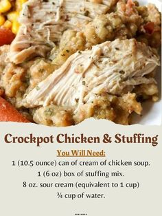 a recipe for crockpot chicken and stuffing