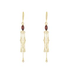 Stylish, timeless, and one might even say, Dashing. These incredible earrings with their diamond accents invite you to feel and be your absolute best. Click here to learn more about Garnet. Measurement: 4.2 x 48.2 x 3.3 mm Weight: 3.069 grams 18k gold Please allow 4-6 weeks for production. Luxury Marquise Formal Earrings, Elegant 14k Gold Earrings With Gemstones, Elegant 14k Gold Gemstone Earrings, Luxury Yellow Gold Diamond Earrings With Gemstones, Elegant Marquise Diamond Earrings For Evening, Elegant Marquise Earrings With Diamond Accents, Elegant Marquise Diamond Earrings For Formal Occasions, Refined Formal Earrings With Diamond Accents, Elegant Marquise Earrings For Formal Occasions