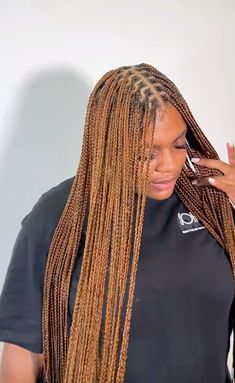 Knotless Ginger Braids, Ginger Braids, Ginger, Braids, Hair, Plaits