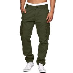 Category:WE-Pants; Season:Spring   Fall; Fabric:100% Cotton; Gender:Men's; Style:Classic,Casual,Fashion; Occasion:Daily,Outdoor,Camping  Hiking; Fit Type:Regular Fit; Function:Wearable; Waistline:Mid Waist; Pattern:Plain; Design:Button,Multi Pocket; Pants Type:Trousers,Cargo Pants,Tactical Pants; Fly Type:Button; Front page:FF; Listing Date:07/19/2024; Production mode:External procurement; Hips:; Length:; Waist: