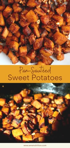 pan - fried sweet potatoes are an easy and delicious side dish for any meal or appetizer