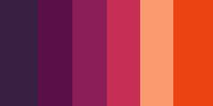 an orange, purple and red color scheme with vertical lines in the middle that are horizontal