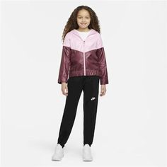 Keep fit and discover the sector's latest new releases to perform sports with the best guarantees! Purchase Children's Sports Jacket Nike Sportswear Windrunner Pink at the best price and enjoy a healthy life!Characteristics: With hoodType: Sports JacketColour: PinkGender: LadyRecommended age: KidsMaterial: 100 % polyester

SKU: S6476864 Athleisure Tracksuit With Pockets For Outdoor, Athleisure Outdoor Tracksuit With Pockets, Tracksuit With Pockets For Jogging, Sportswear Tracksuit With Pockets For Jogging, Athleisure Windbreaker With Pockets For Gym, Winter Moisture-wicking Track Jacket For Sportswear, Winter Moisture-wicking Track Jacket In Sportswear Style, Nylon Track Jacket For Gym, Pink Hooded Sporty Tracksuit